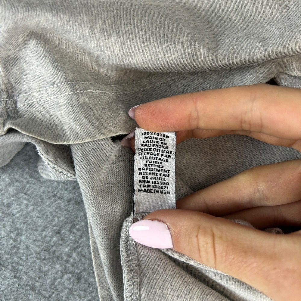 SoulCycle Size Small Tank Top Gray Mineral Wash Spin Wheel Graphic Racerback - Picture 7 of 10